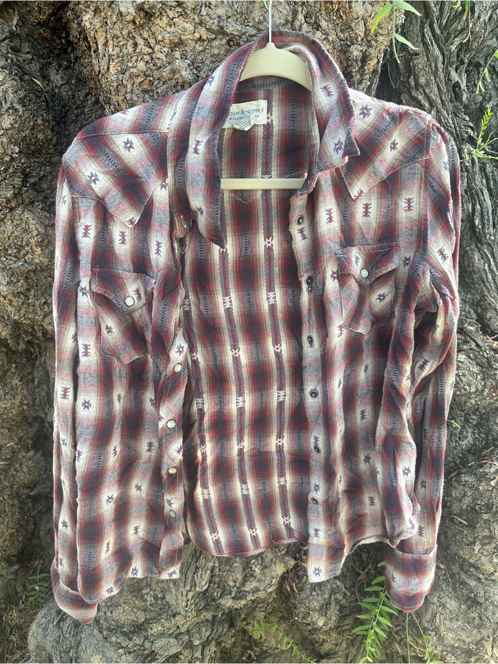Denim & Supply Ralph Lauren Red Plaid Button-Down Shirt
